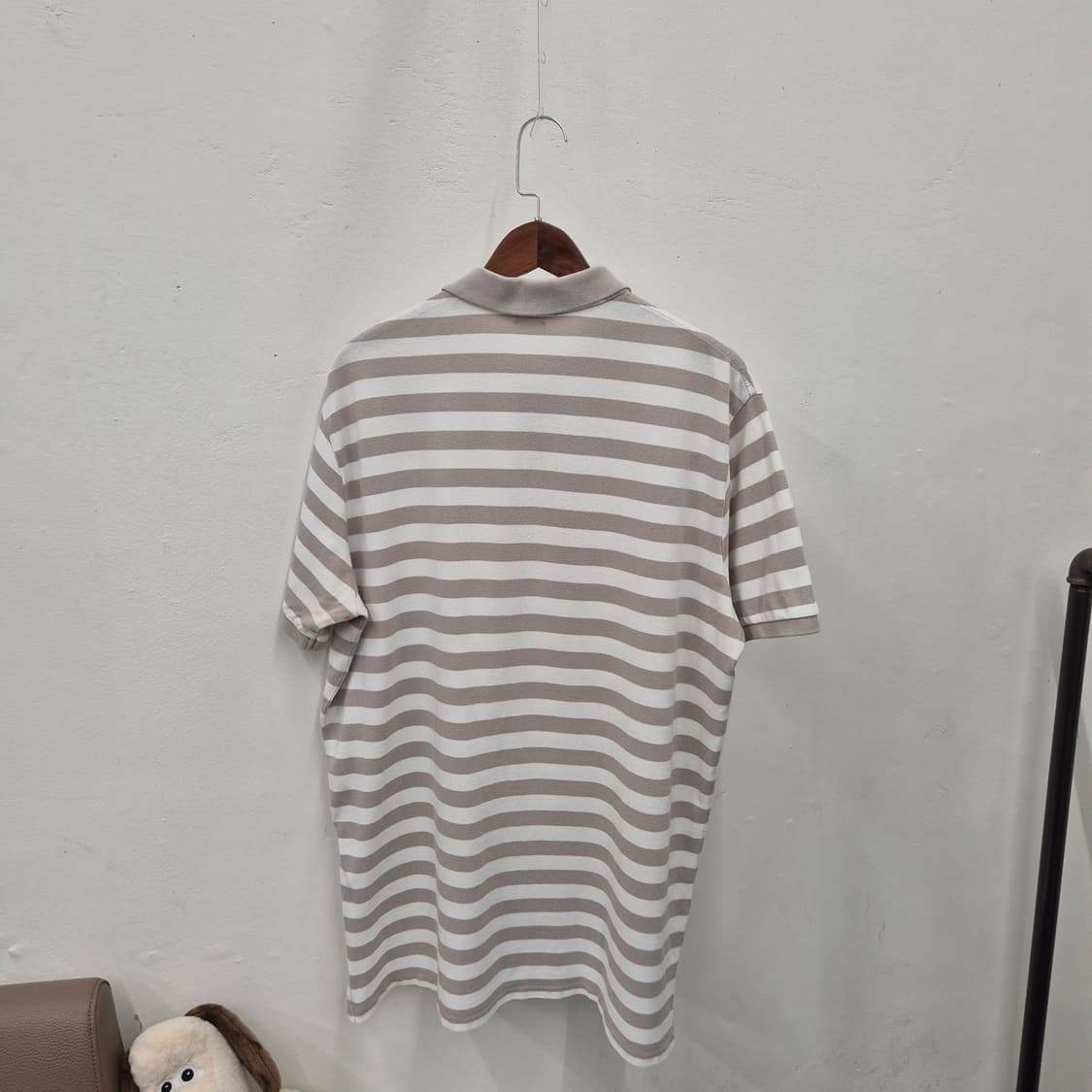 폴로 랄프로렌 스트라이프 커스텀핏 반팔 카라티 XL 상품이미지3