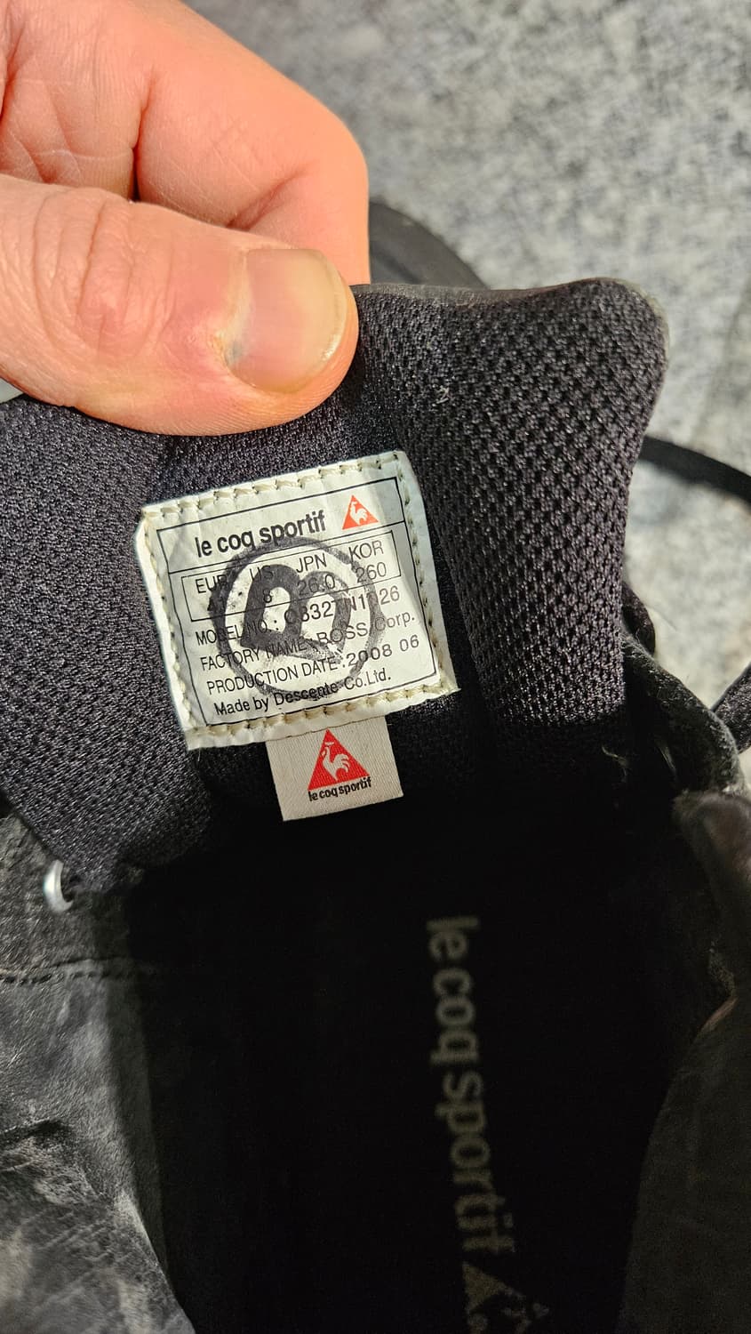 르꼬끄 스포르티브 블랙 하이탑 260mm 상품이미지4