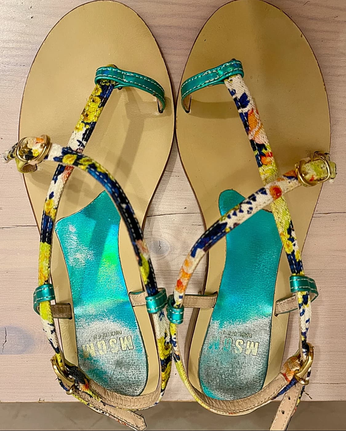 MSGM 플라워 패턴 여성 샌들 37/240 상품이미지1