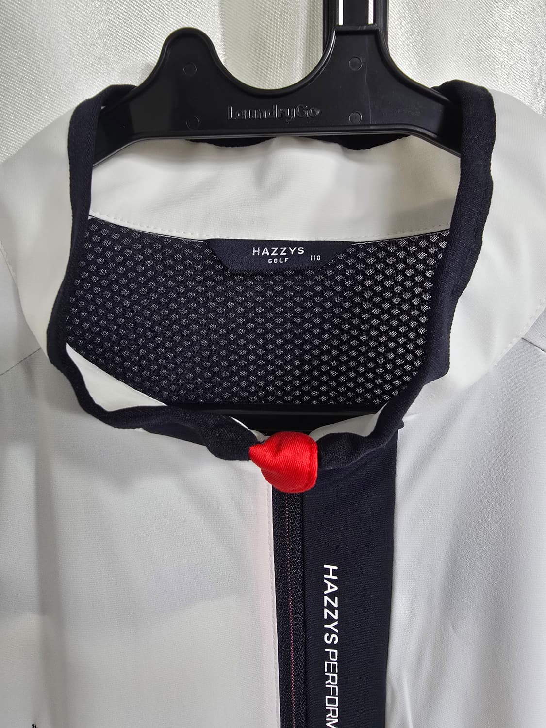 해지스 골프 바람막이 화이트 블랙 (1494) 상품이미지3