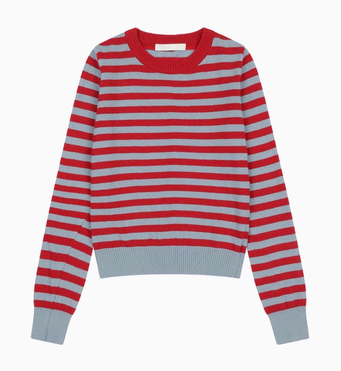 오헤시오 니트 CASHMERE STRIPE KNIT, BLUE RED 상품이미지1