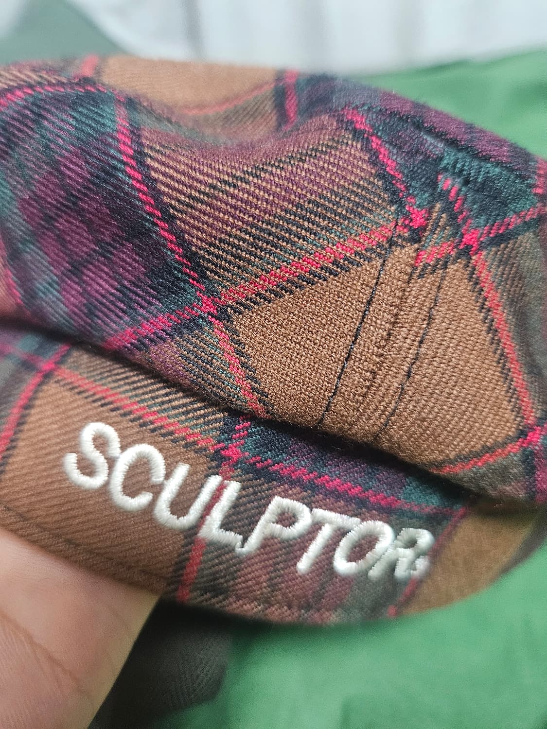 스컬프터 체크 베레모 상품이미지2