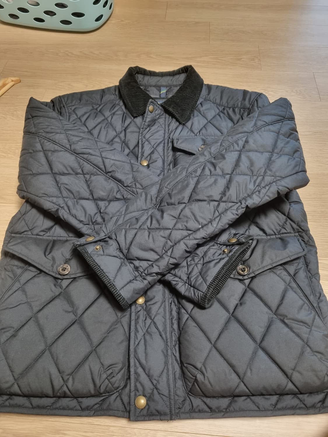 폴로 퀼팅 블랙 M 상품이미지3