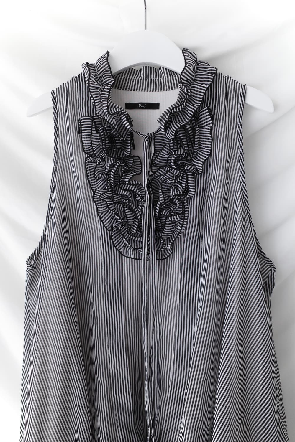 stripe frill sleeveless dress 상품이미지2