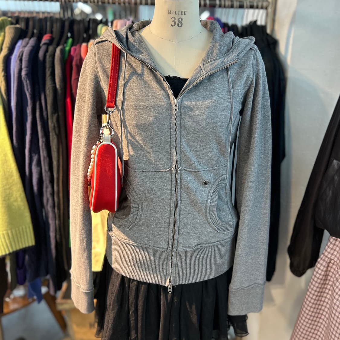 DIESEL Mohican Man Zip-up Hoodie 상품이미지3