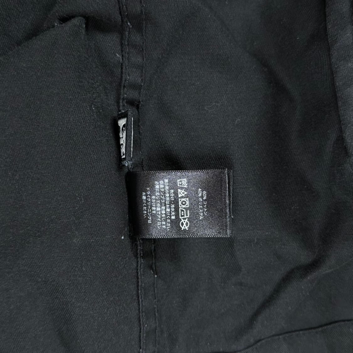 [F] 오베이 블랙 코튼 후드 아노락 반집업 긴팔티 상품이미지8