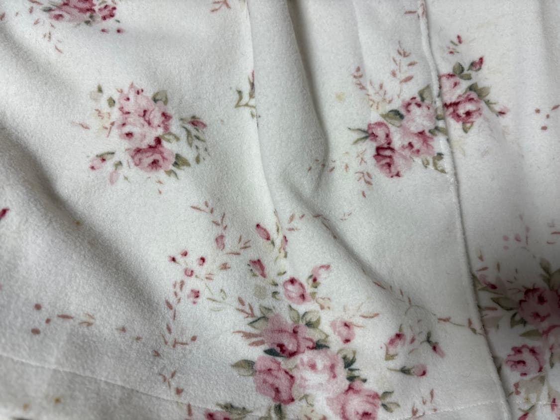 빈티지 리즈리사 히메갸루 리본 플라워 화이트 코트 상품이미지4