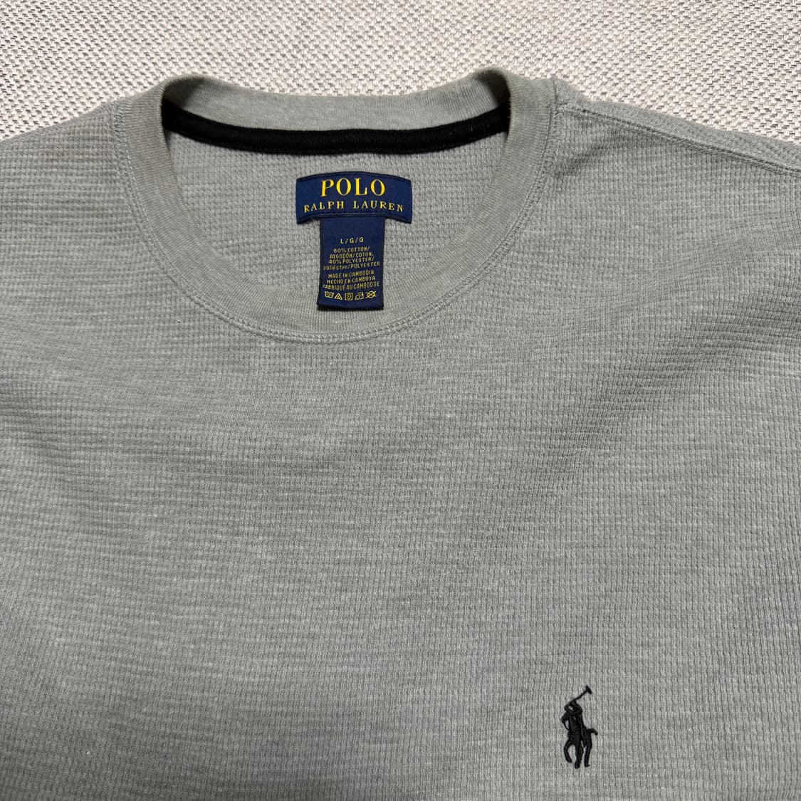 폴로 랄프로렌 와플 반팔티 상품이미지2