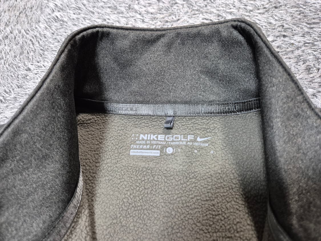 나이키 여성 써마핏 기모 하프 집업티 L 상품이미지4