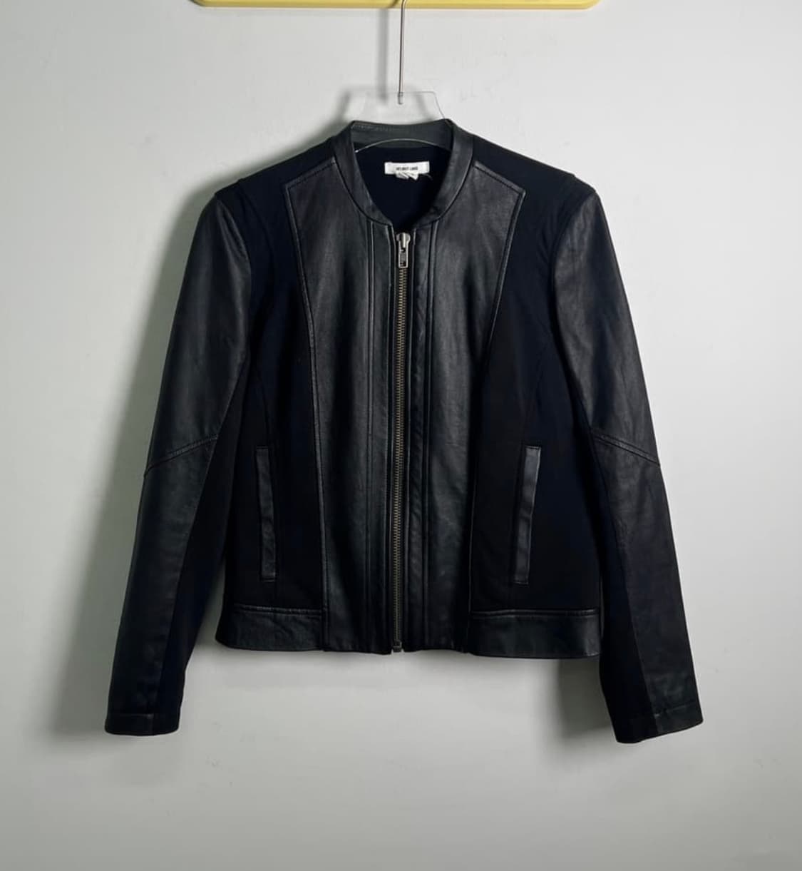 헐무트랭 블랙 크롭 레더 자켓 S 상품이미지1