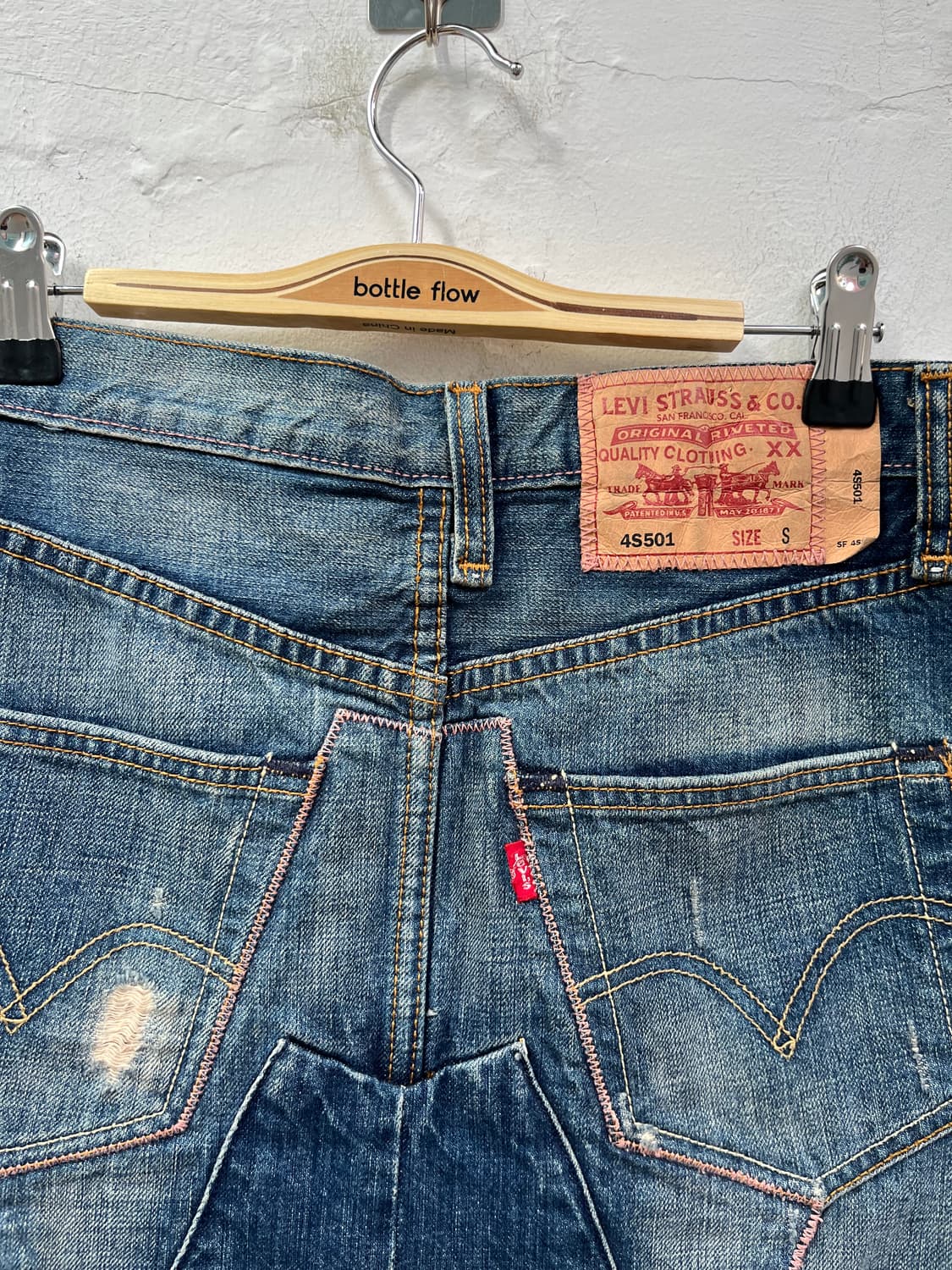 Levis 4S501 데님 스커트 S 상품이미지5