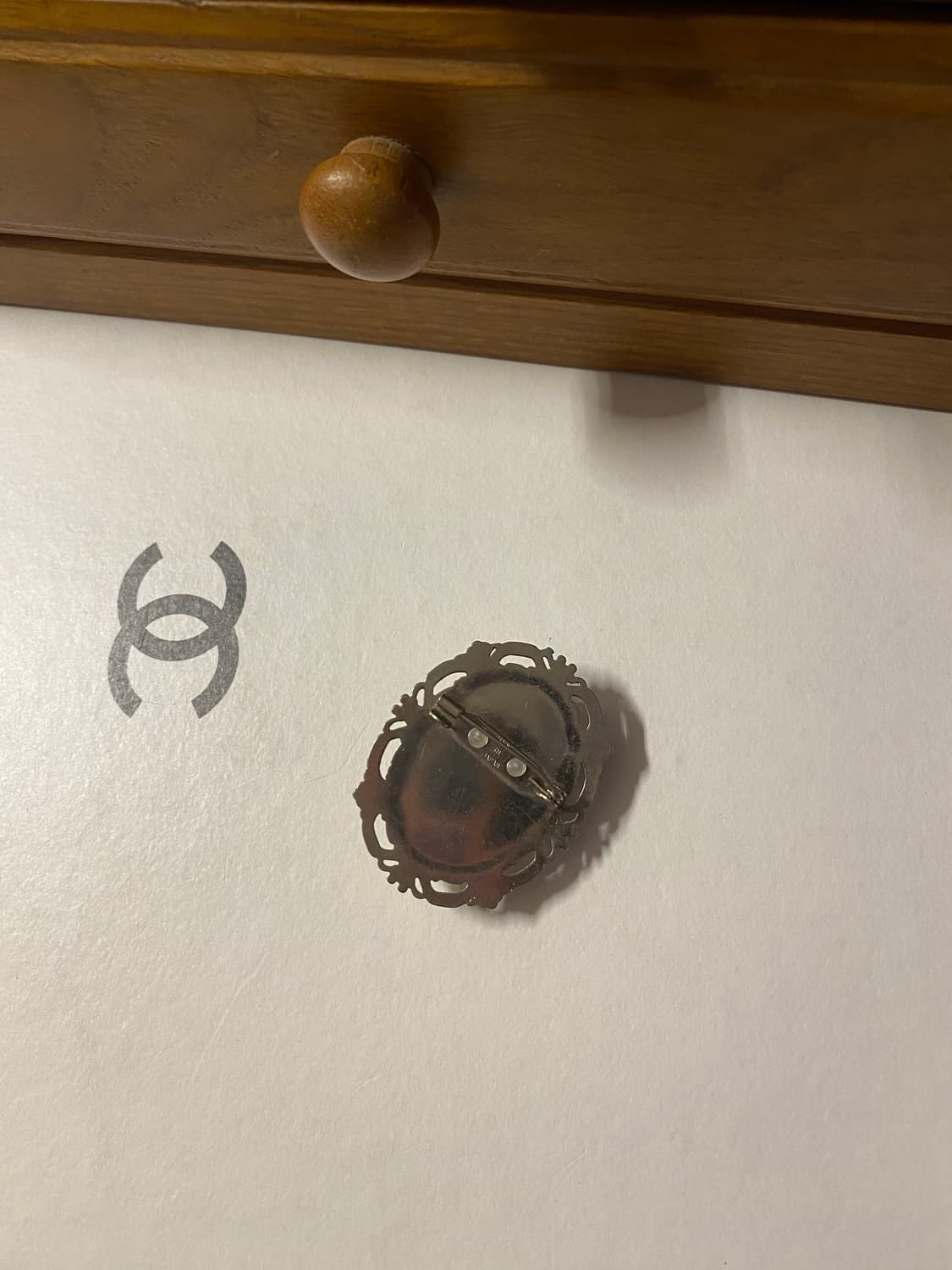 빈티지 플라워 브로치 오벌 상품이미지4