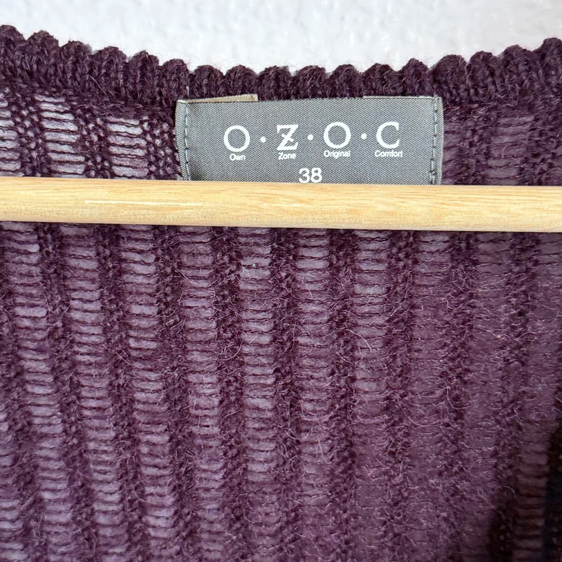 여름의 와인빛 니트 가디건 상품이미지4