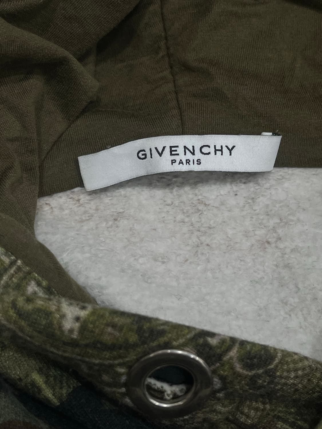 지방시 카모플라쥬 패턴 빅포켓 후드티 남성 XL 상품이미지8