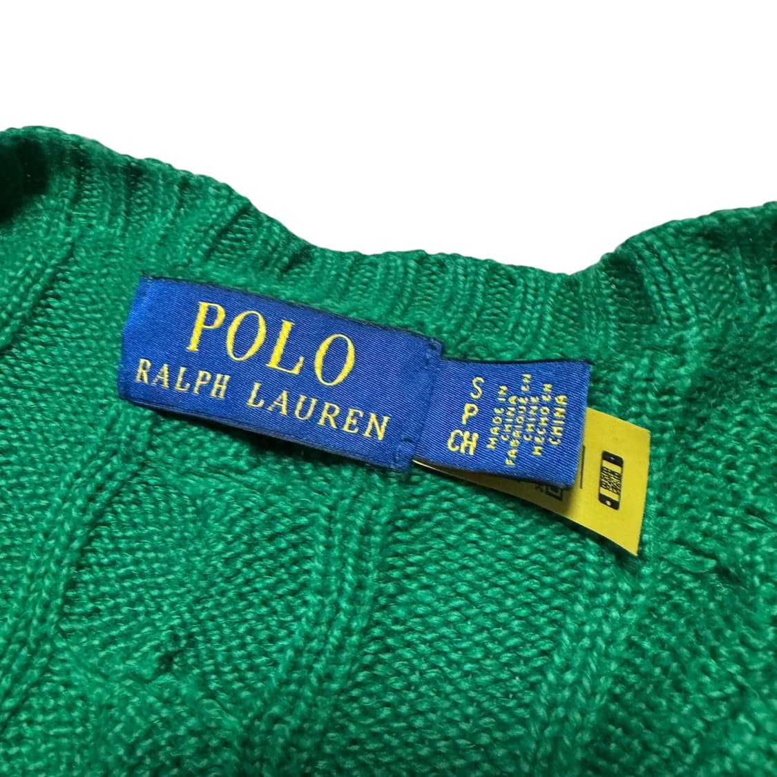 신형 폴로 랄프로렌 딥그린 꽈배기 면니트 상품이미지3