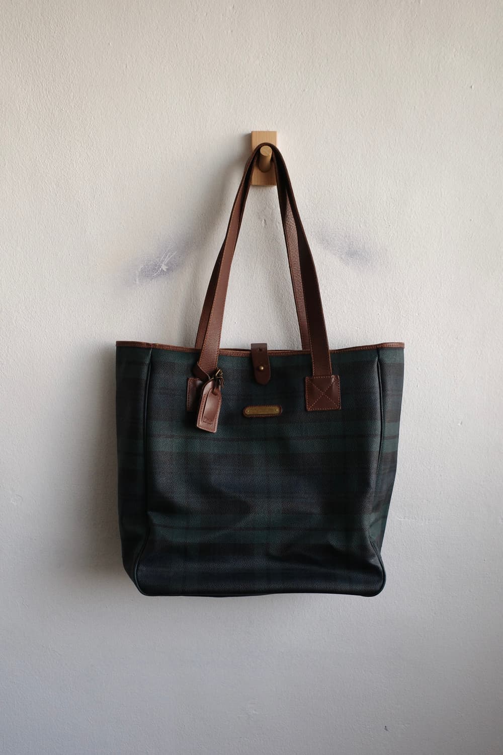 폴로 타탄체크 토트백 상품이미지2