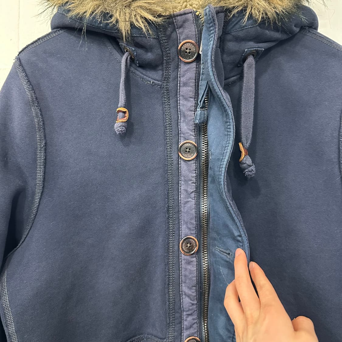 아베크롬비 울프죠 퍼 후드집업 자켓 상품이미지4