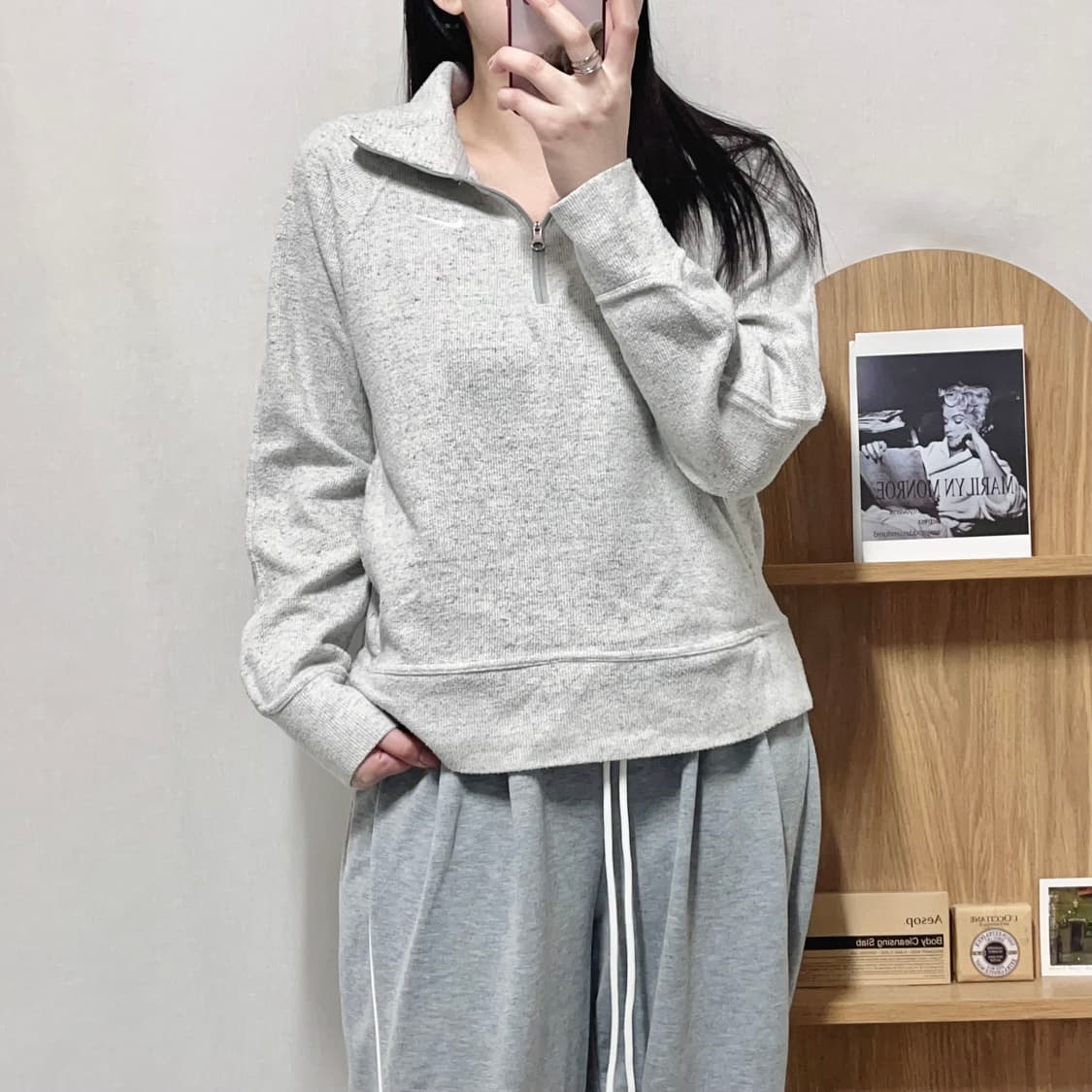 [정품] 나이키 오레오 화이트스우시 하프집업 [ M ] 상품이미지1