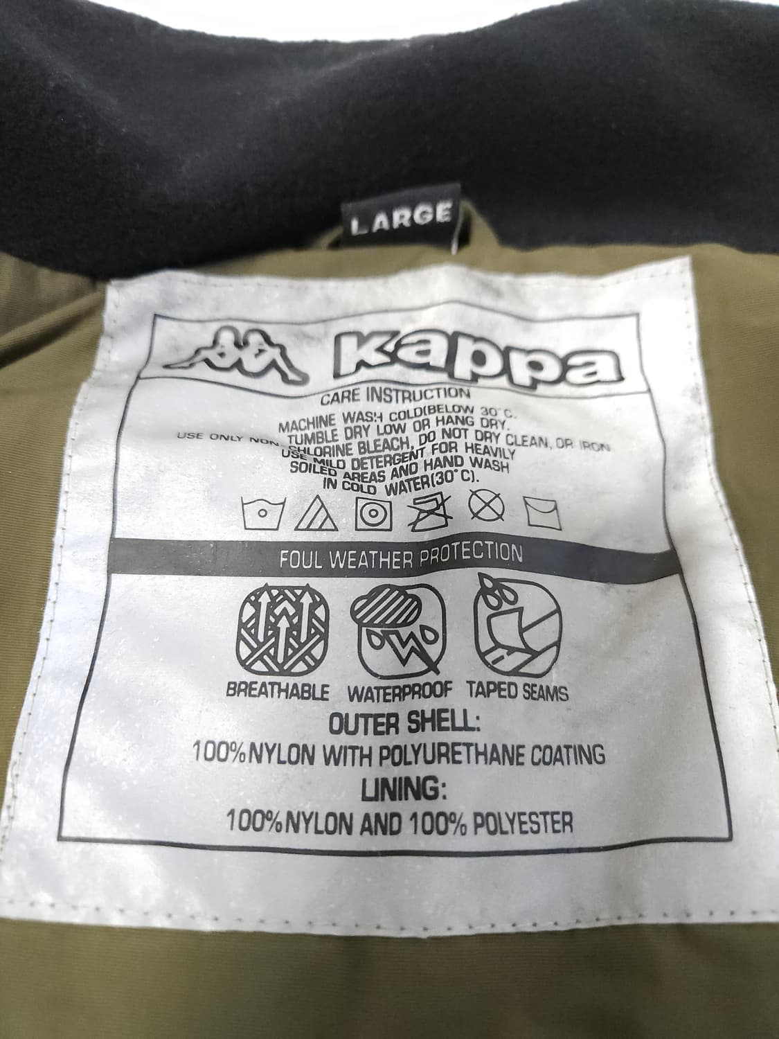 00s kappa 카파 이탈리아 봄버스키자켓 빈티지 올드스쿨 바람막이 L 상품이미지4