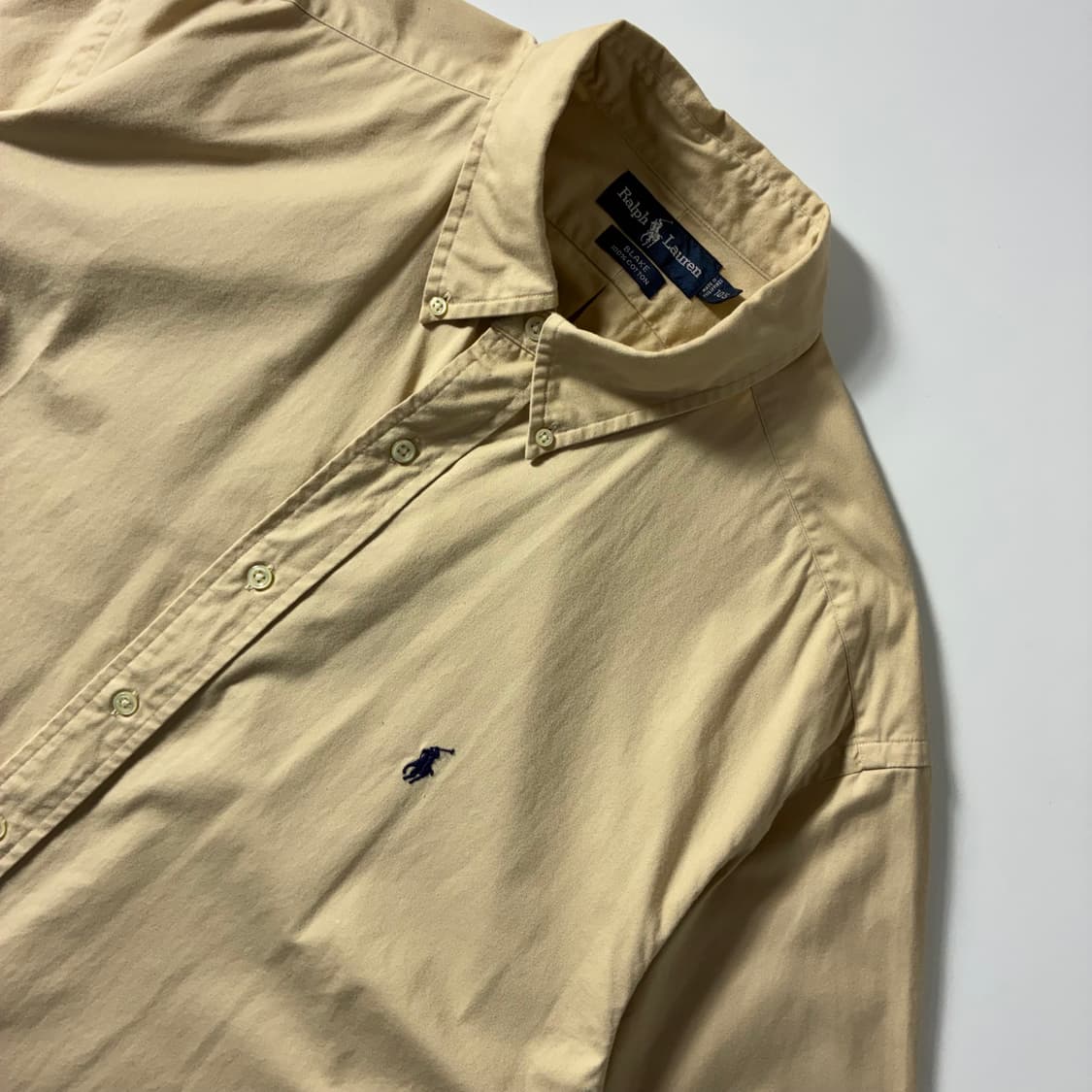 Polo  폴로 랄프로렌 자수 코튼 베이지 반팔 셔츠   상품이미지3