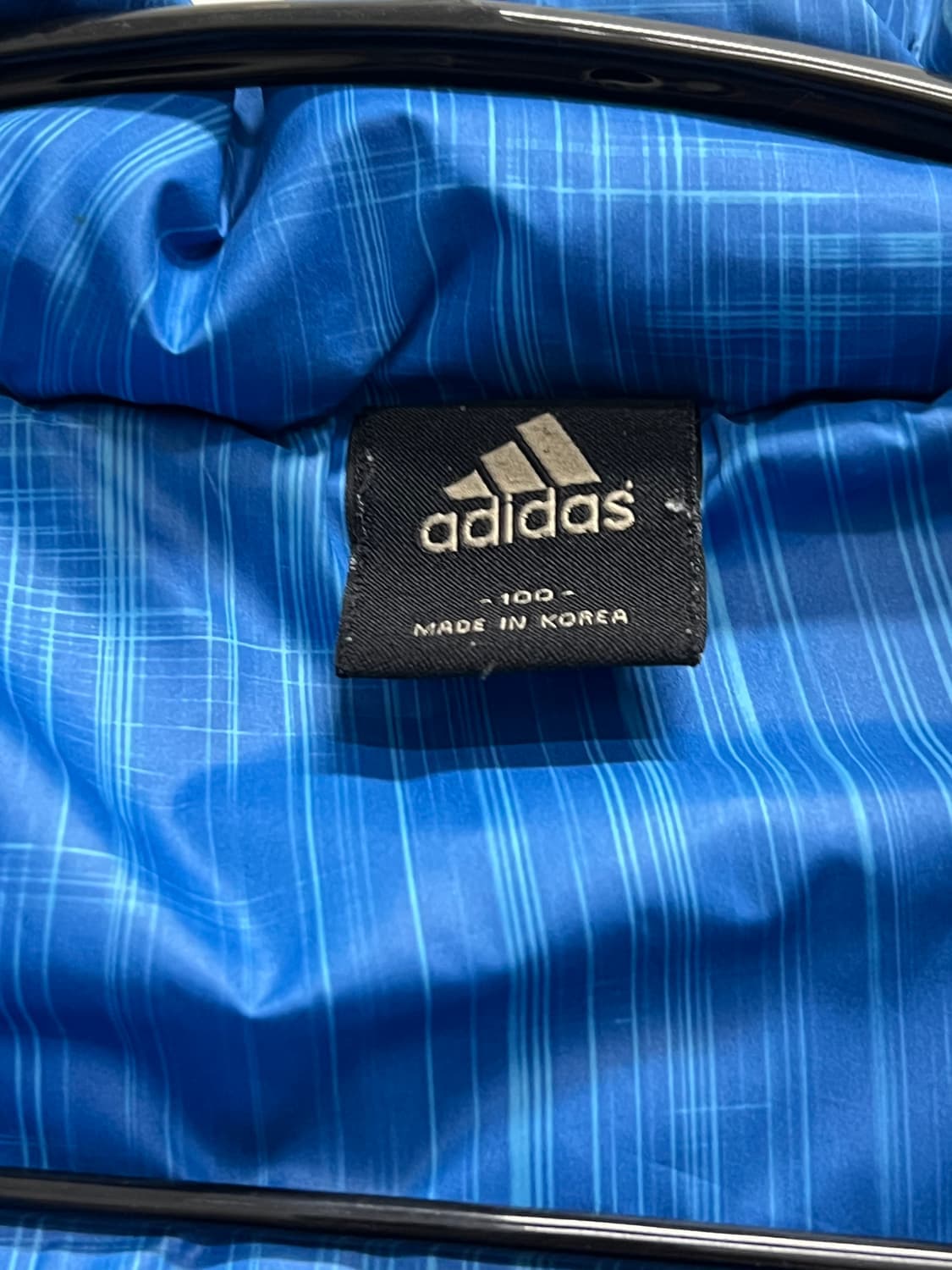 (100) 아디다스 덕다운 패딩 조끼 베스트 블루 상품이미지4