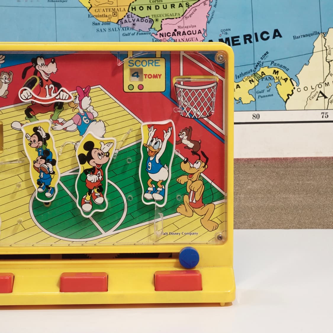 1980년 Tomy 미키마우스 농구 핀볼 게임 소품 상품이미지3