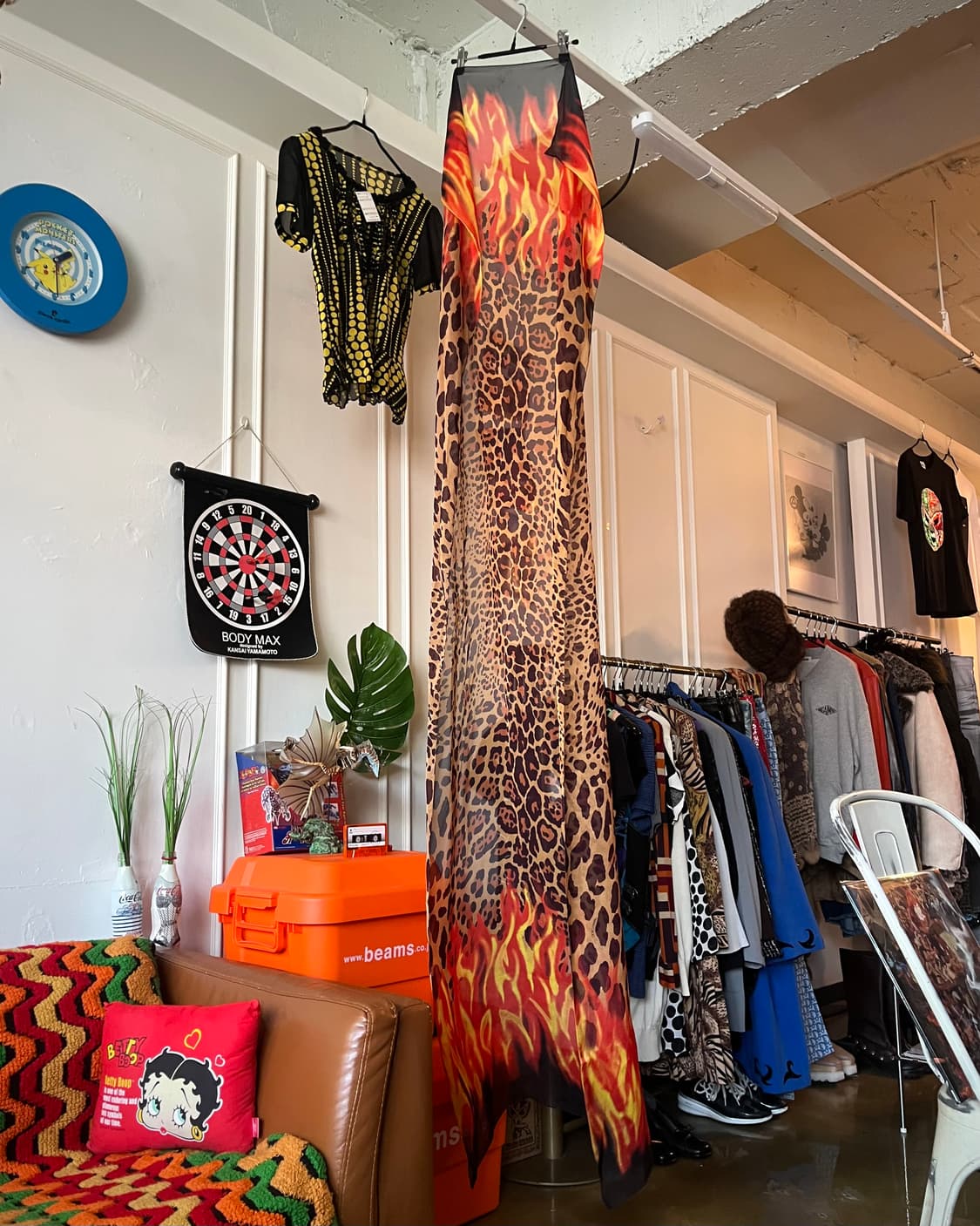 JIMMY CHOO Leopard & Flame Long Scarf 상품이미지4