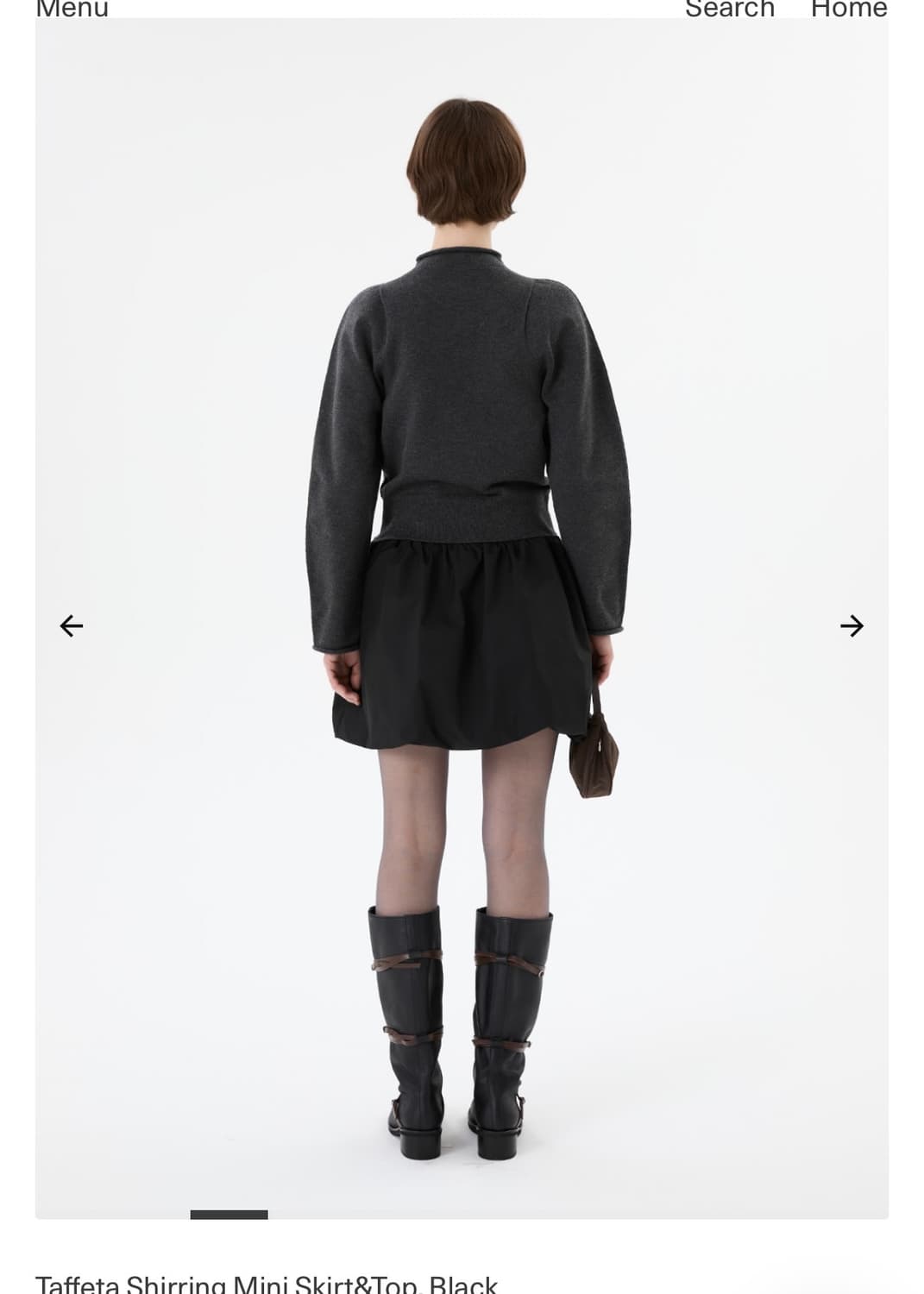 아모멘토 Taffeta Shirring Mini Skirt&Top 상품이미지10