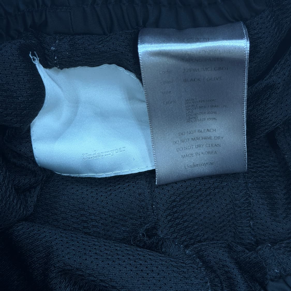 언더마이카 리전 01 트위스트 지퍼 라인 테이핑 팬츠 바지 블랙 1 상품이미지4