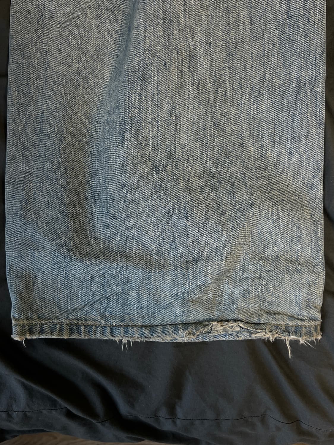 노운 디스트로이드 와이드 데님 상품이미지5