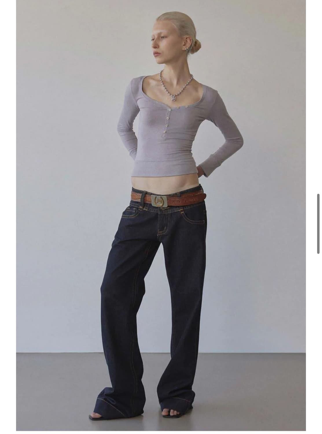 스컬프터 유니언잭 데님 인디고 상품이미지2