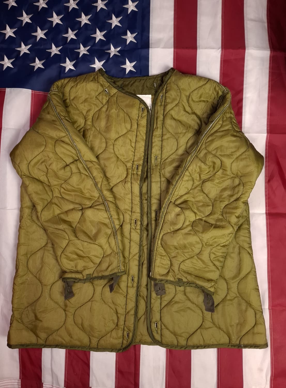 완전 새제품 오리지날 미군 M-65피쉬테일 개파카스몰 풀셋트 상품이미지3