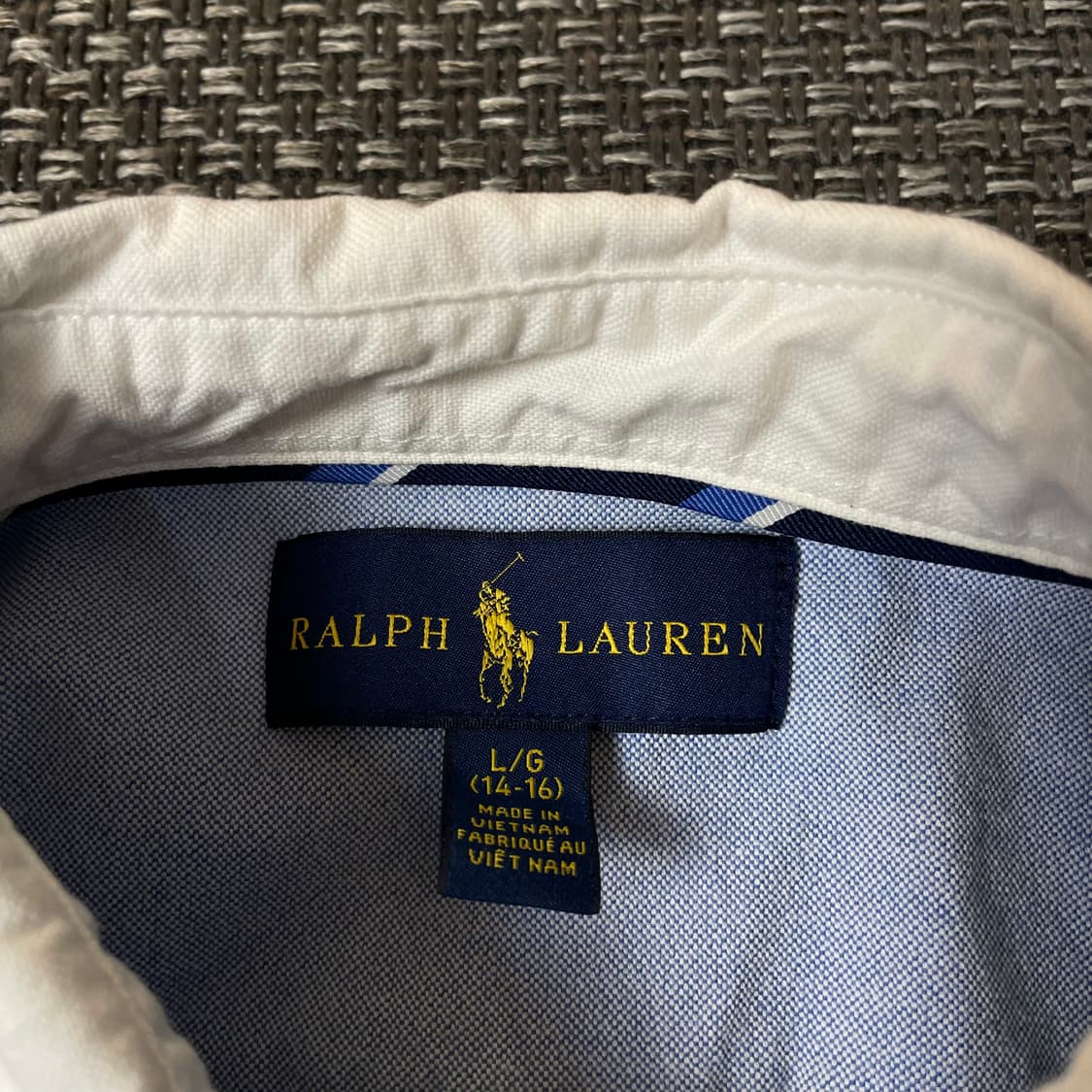 폴로랄프로렌 폴로 베어 코튼 옥스포드 긴팔 셔츠 L(14-16) 상품이미지4