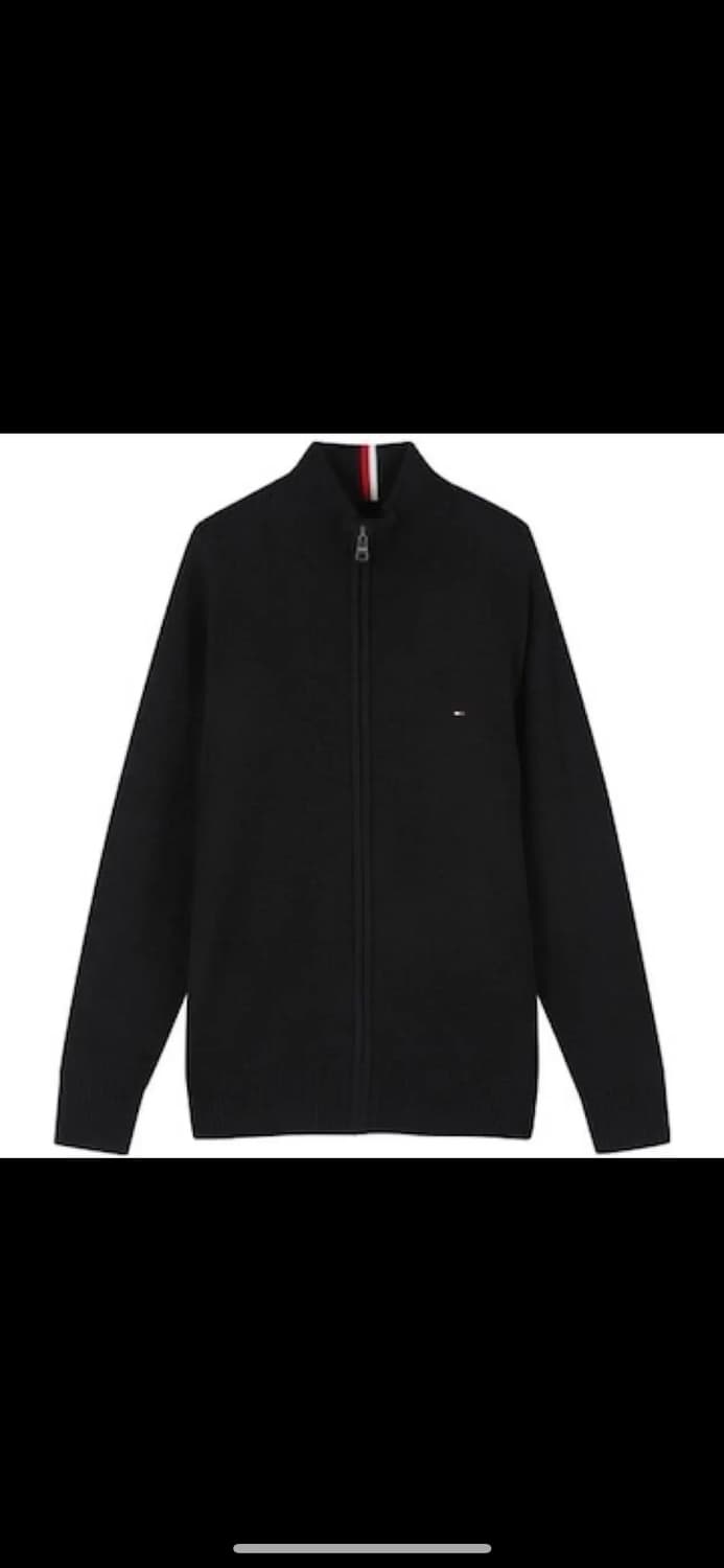 타미힐피거 니트집업(m) 실착 L-LX 상품이미지1