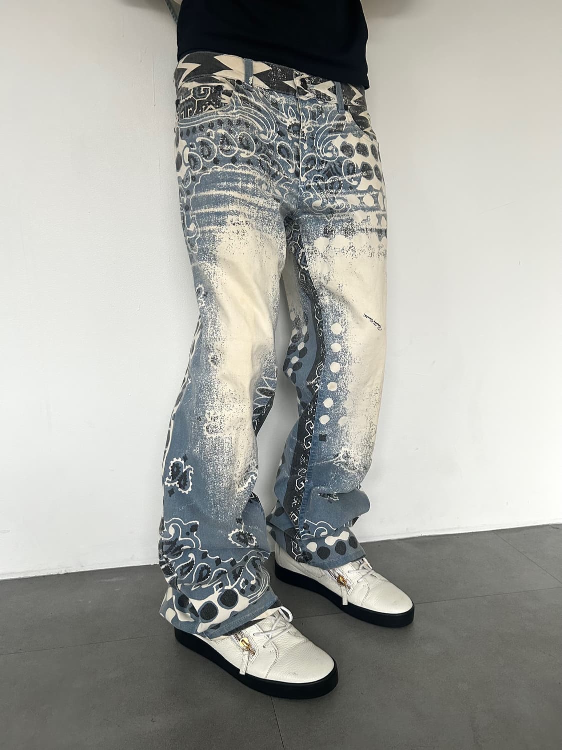 2000s 로베르토 까발리 페이즈 데님팬츠 상품이미지1