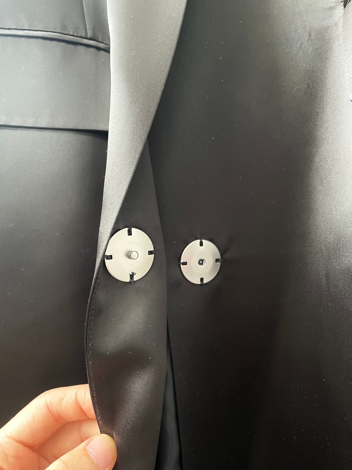 분더캄머 WNDERKAMMER 블랙 롱 코트 자켓 상품이미지6