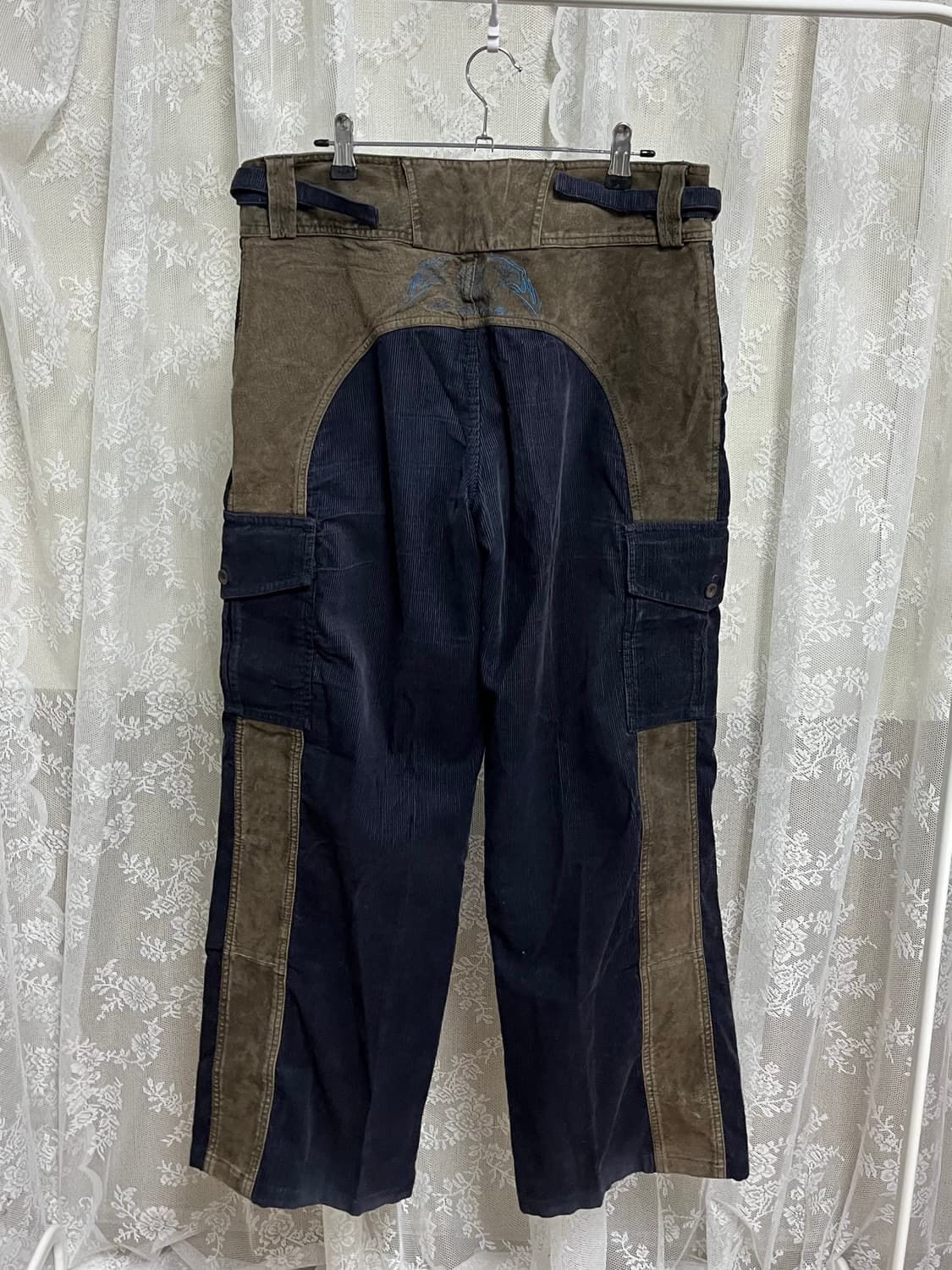 48) 로베르토 까발리 코듀로이 카고 팬츠 네이비 상품이미지2