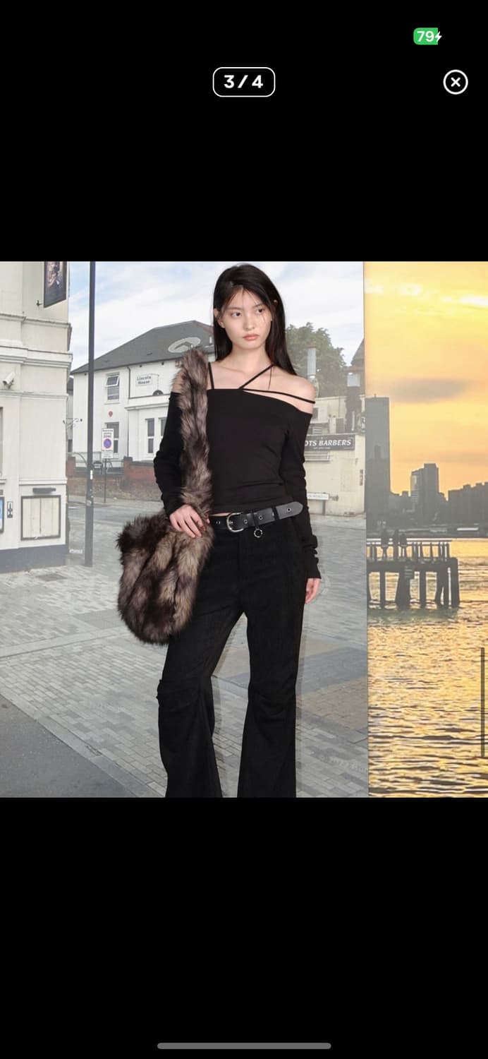 세릭 모헤어 크로스백 2회착용, 수수료부담 상품이미지1