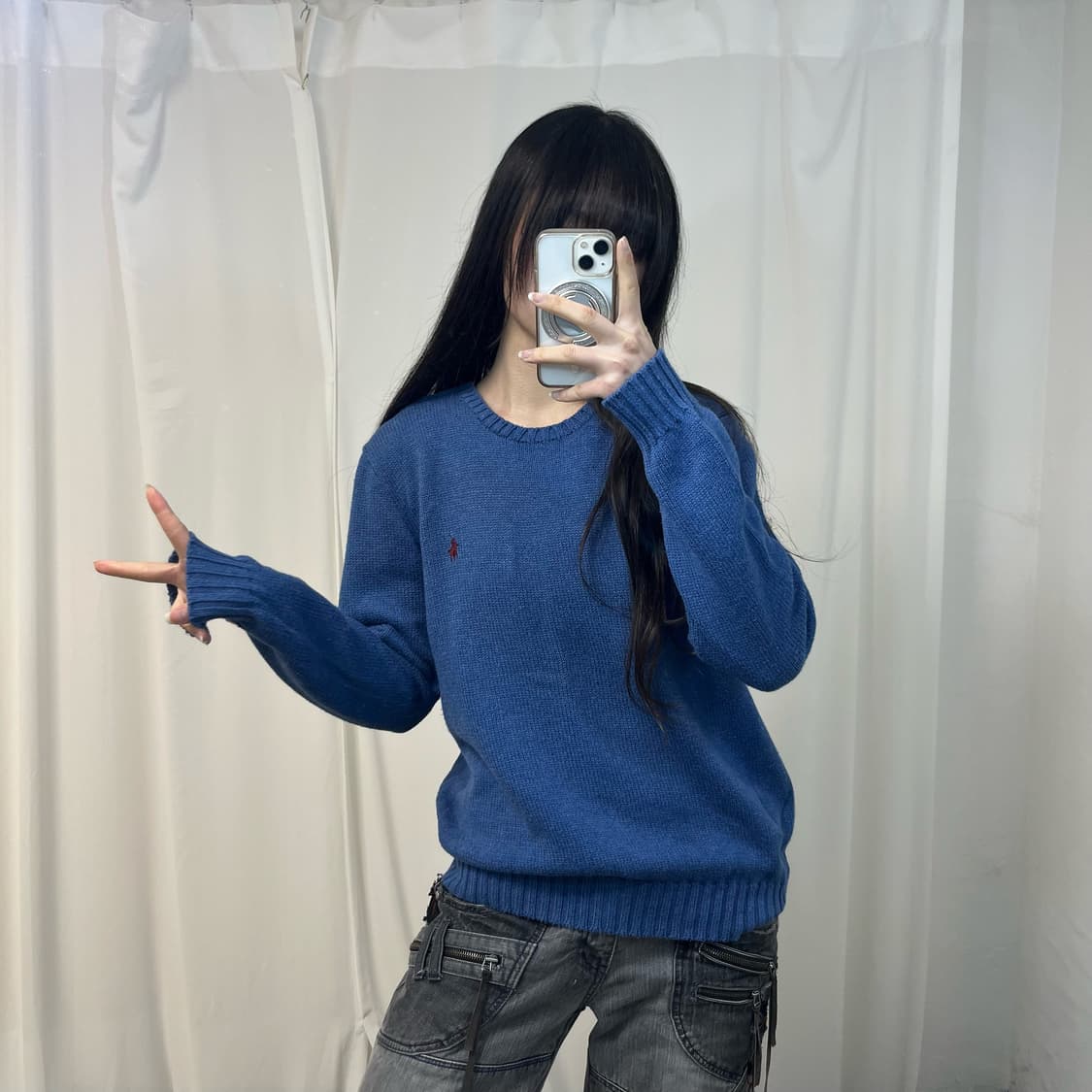 Polo Ralph Lauren blue knit 상품이미지2