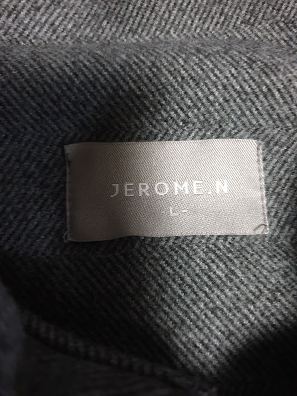 제롬앤 클래식 헤링본 어깨포켓 봄버자켓 그레이 (L) 상품이미지5