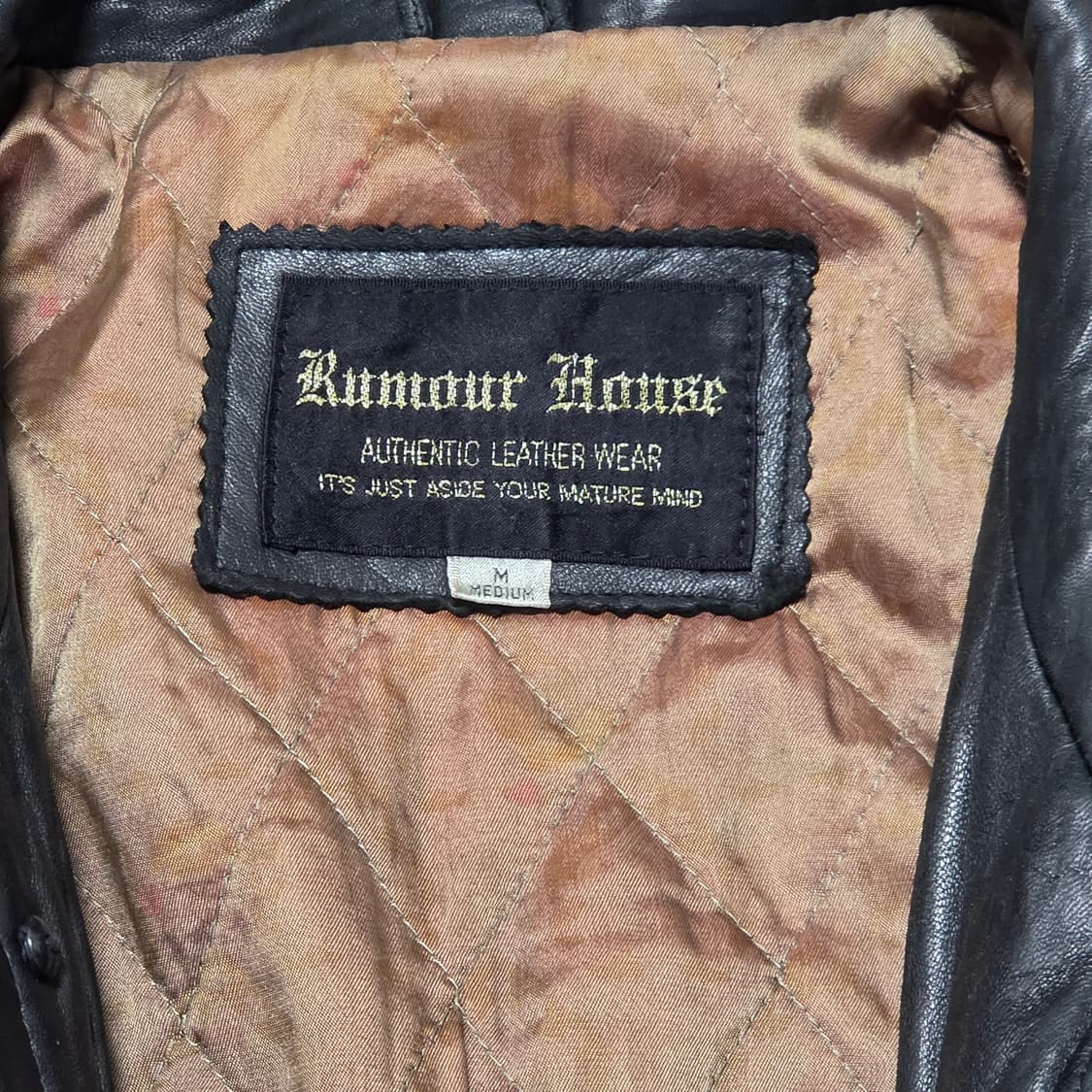 Rumor house 일본 빈티지 인조 가죽 자켓  상품이미지4