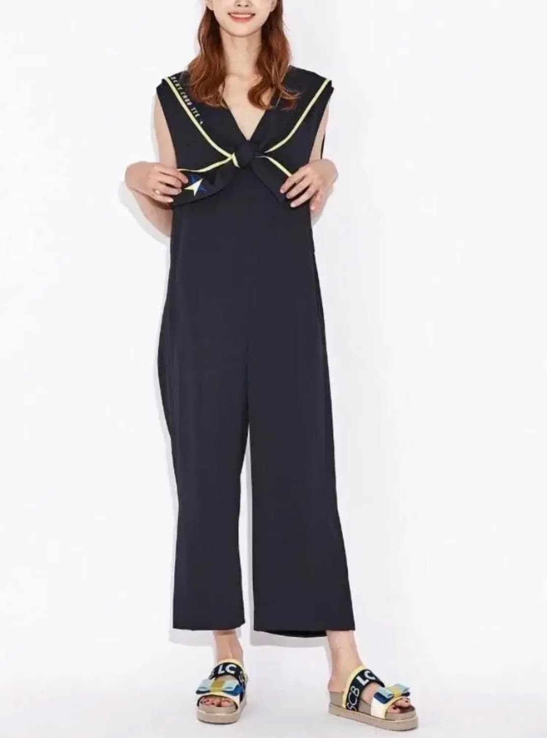 럭키슈에뜨 네이비 점프수트 팬츠 바지 36 상품이미지4