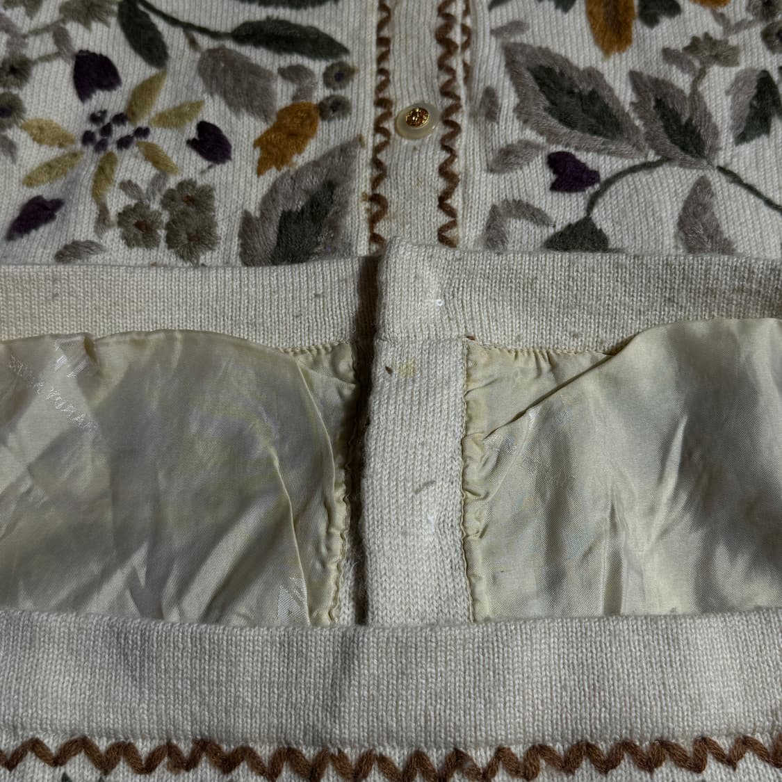 모리걸 플라워 니트 자켓 상품이미지6