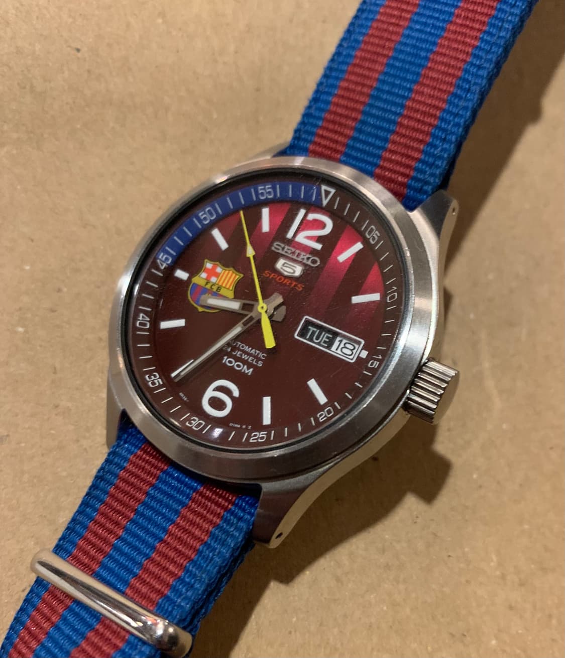 세이코 바르셀로나 한정판 오토메틱 시계(A급상태) 상품이미지1
