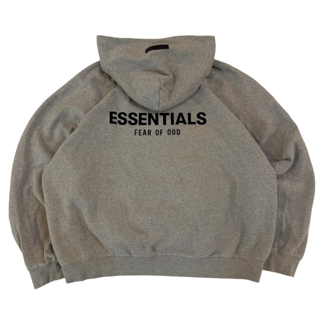 에센셜 피어오브갓 백로고 후드티 그레이 상품이미지1