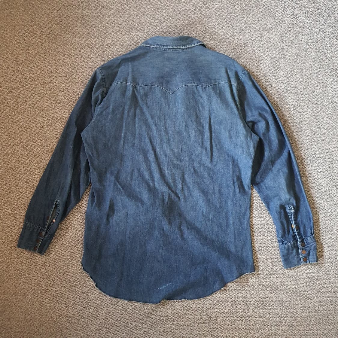 70s미국 수입 데님  웨스턴 셔츠  no.51 상품이미지7