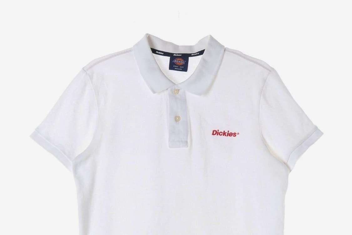 디키즈 로고 자수 반팔 폴로 셔츠 화이트 M 상품이미지3
