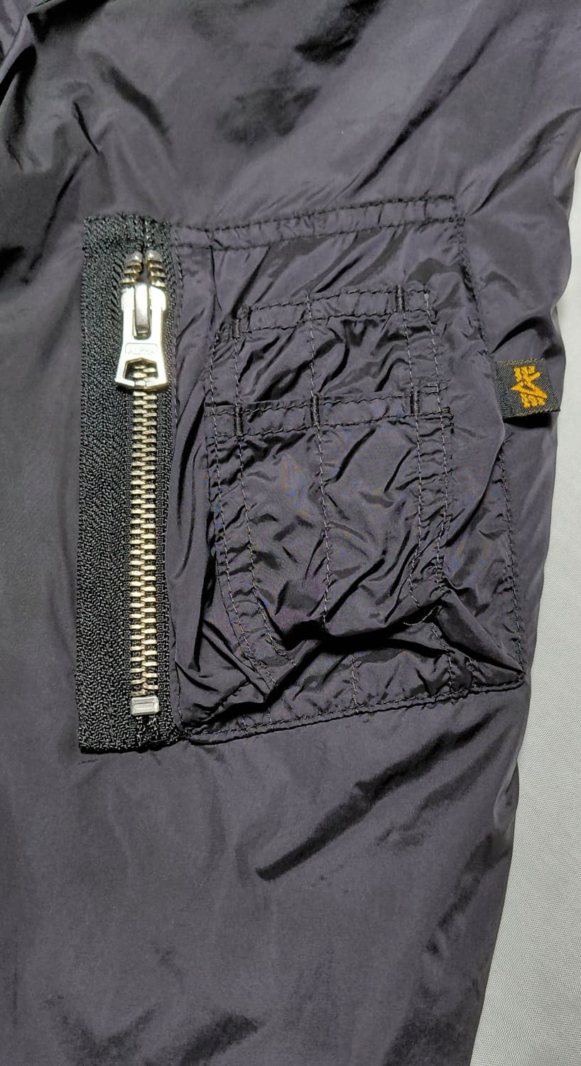 알파인더스트리 블랙 항공 자켓 M (무료배송) 상품이미지3