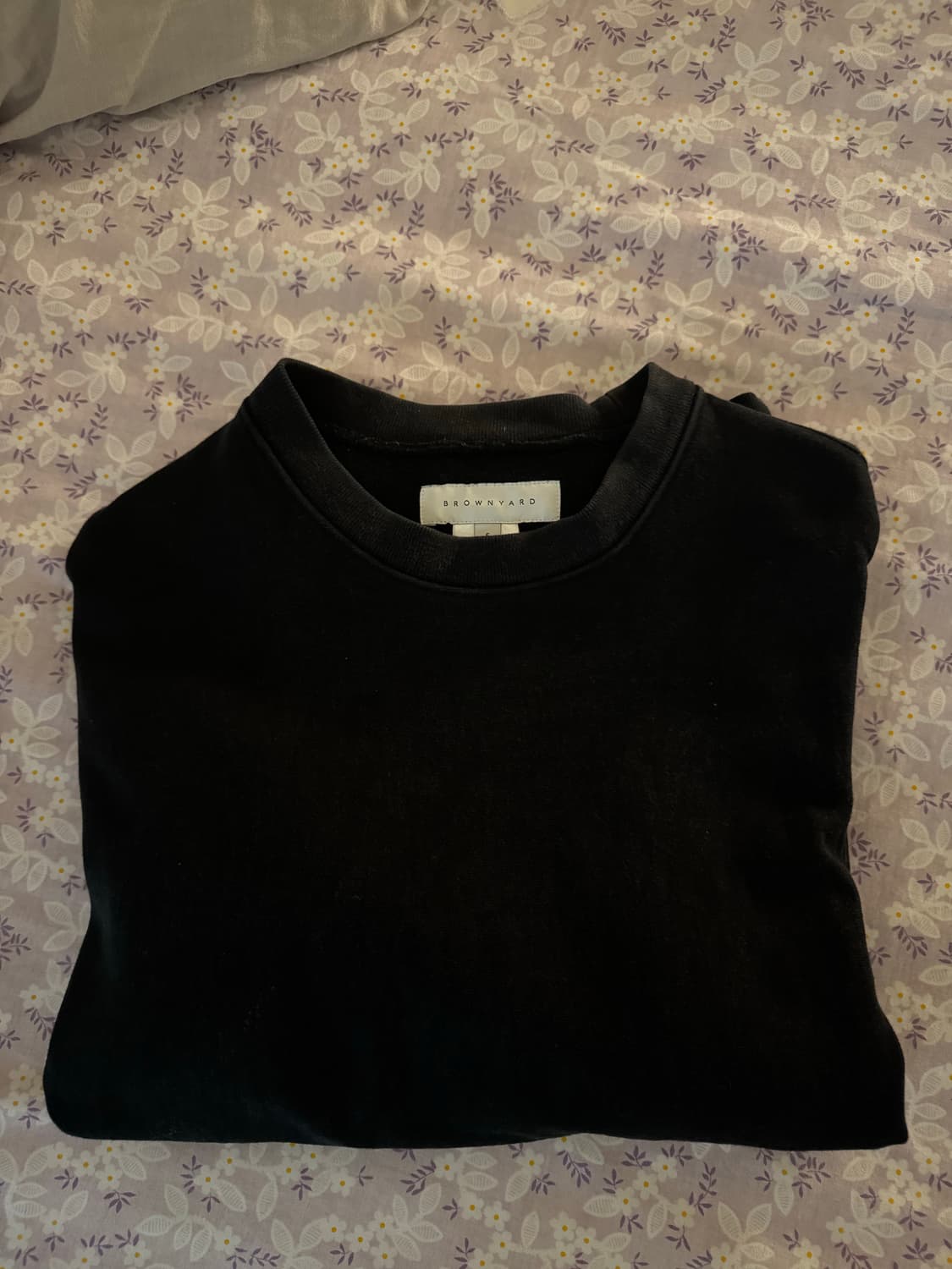 [5] 브라운야드 22FW 스웻 맨투맨 블랙 상품이미지1