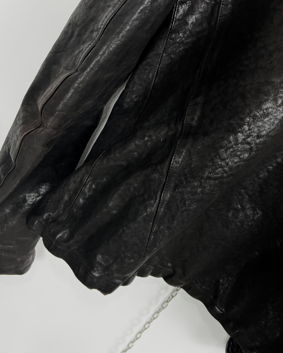 이사무 카타야마 백래쉬 Atsushi Yanaka poem 레더 자켓 상품이미지10